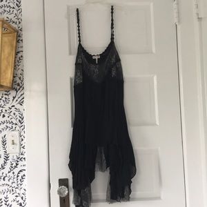 Free People Black Slip Dress